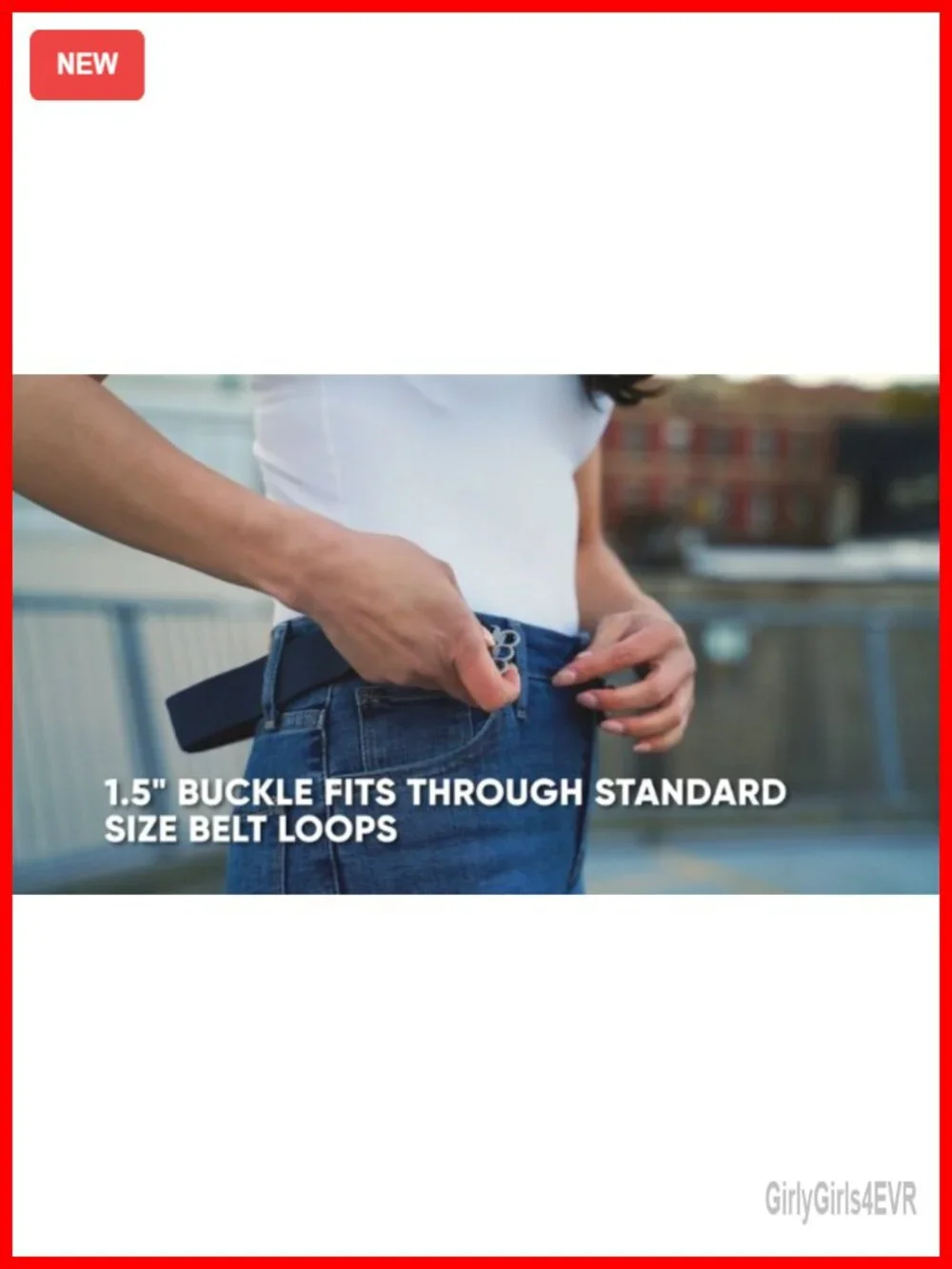 Invisible No Show Elastic Belt for Women Non Slip Adjustable Stretch 1.5